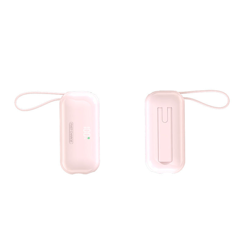 Portable Power Bank with Digital Charging Display and Protective Case Bowlift