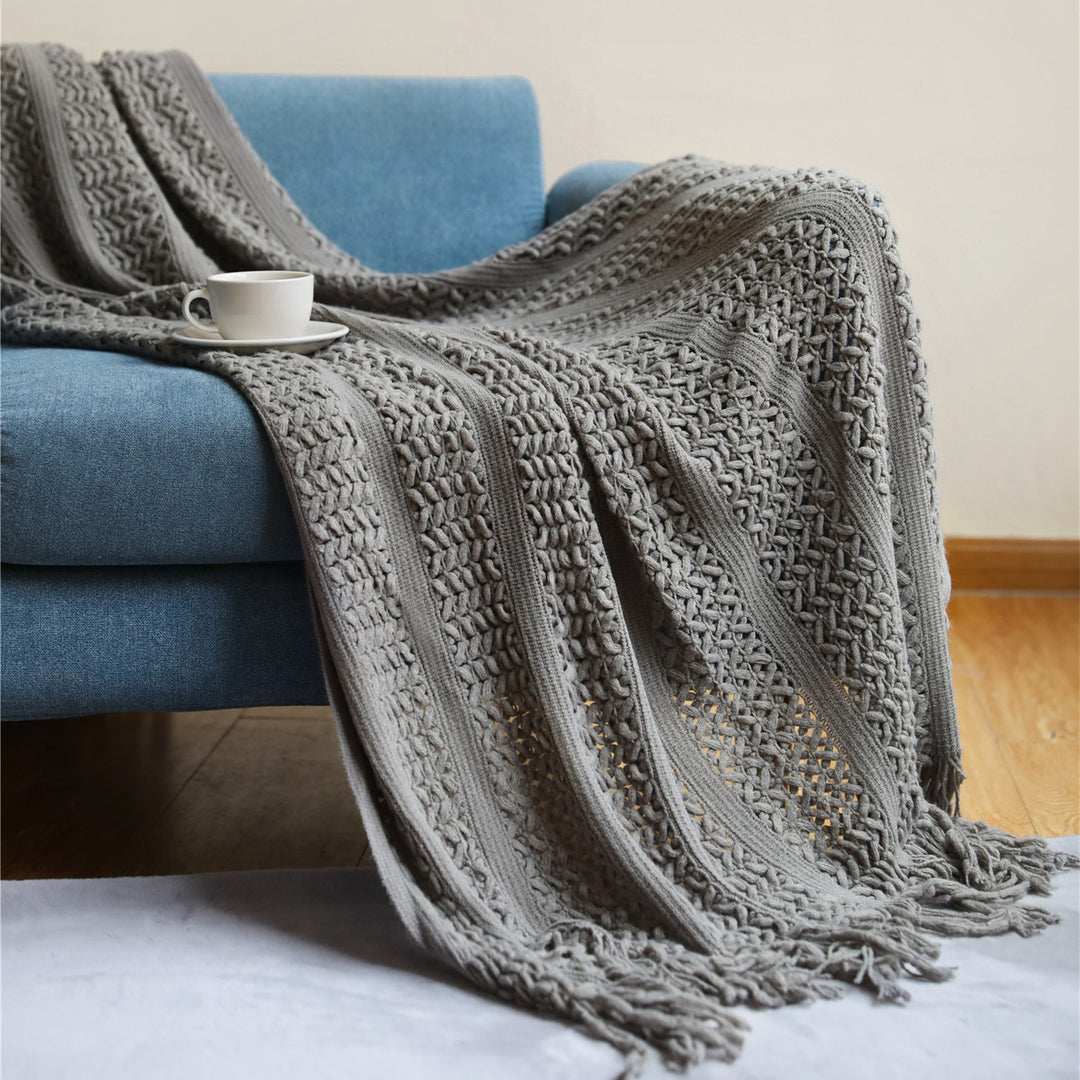 Cozy Knit Throw Blanket