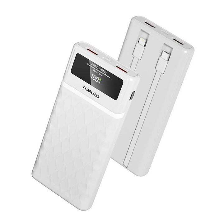 Power bank with integrated LED display and dual USB ports Bowlift