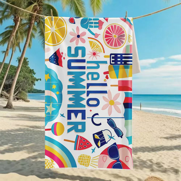 Women's beach towel with creative golf theme Bowlift