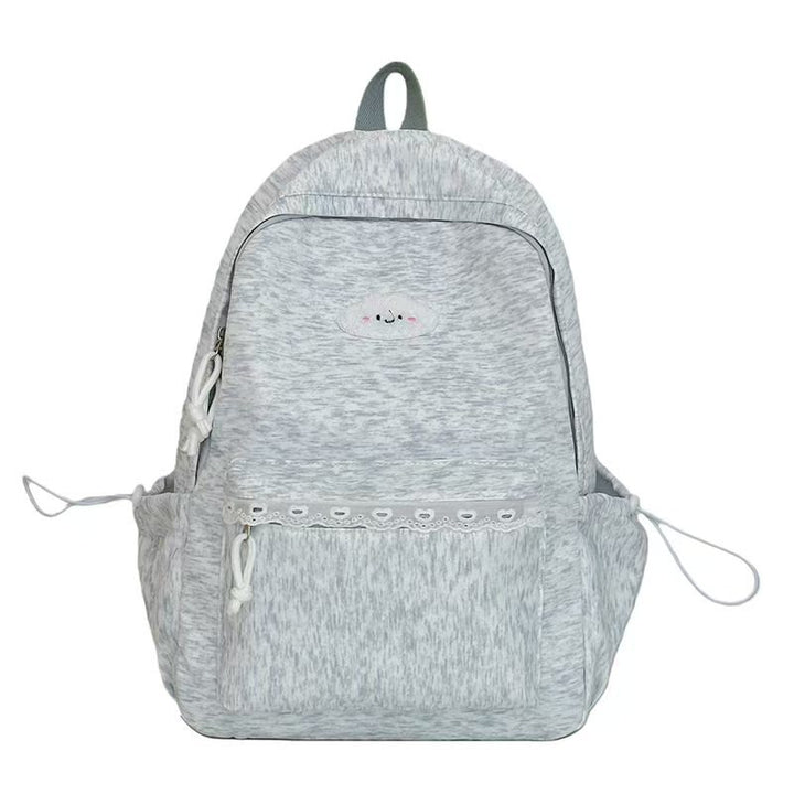 Backpack with Playful Cloud Design and Practical Compartments Bowlift