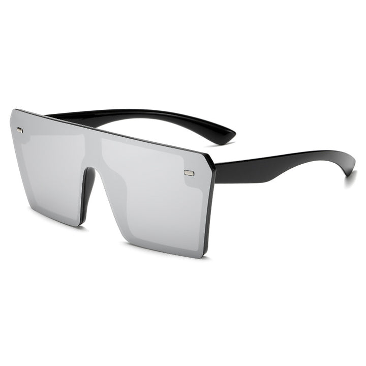 Women's Oversized Sunglasses in Futuristic Design Bowlift