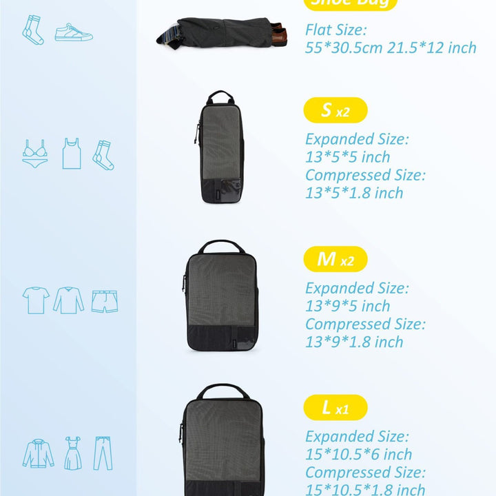 Unisex practical storage bags set Bowlift