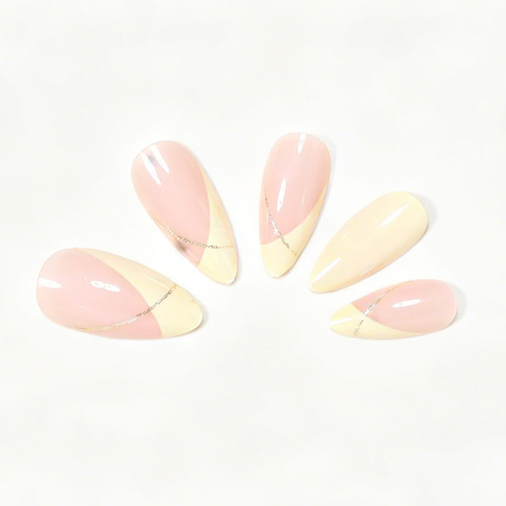 Elegant French Tip Nail Art Set Bowlift