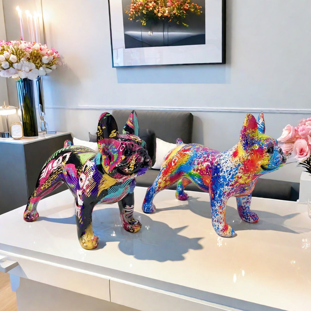 Artistic Bulldog Sculpture Bowlift