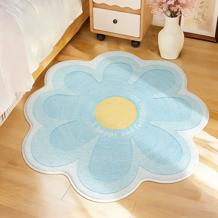 Flower-Shaped Decorative Area Rug