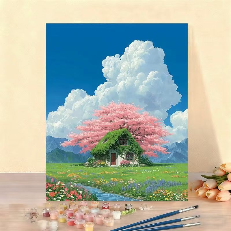 DIY Scenic Home Landscape Paint by Numbers Art Kit Bowlift