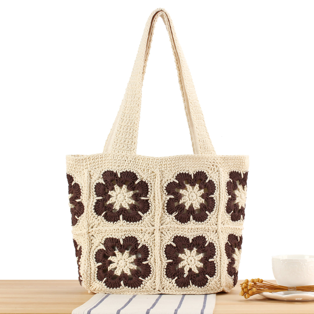 Handbag with Unique Floral Pattern Bowlift