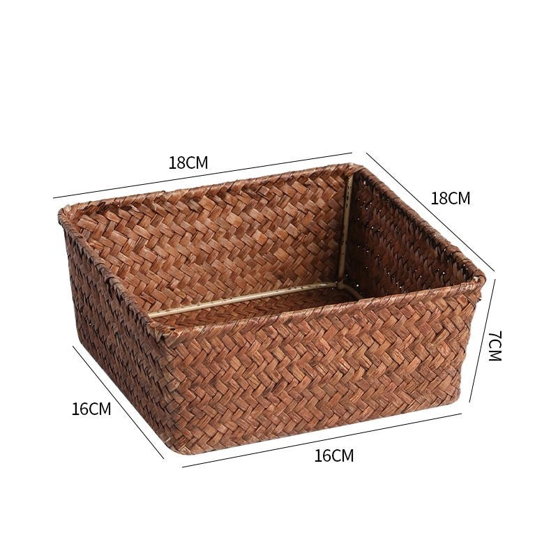 Natural Woven Storage Basket Bowlift