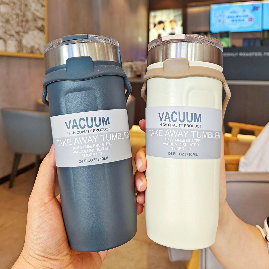 Women double-walled thermos mug with non-slip silicone base Bowlift