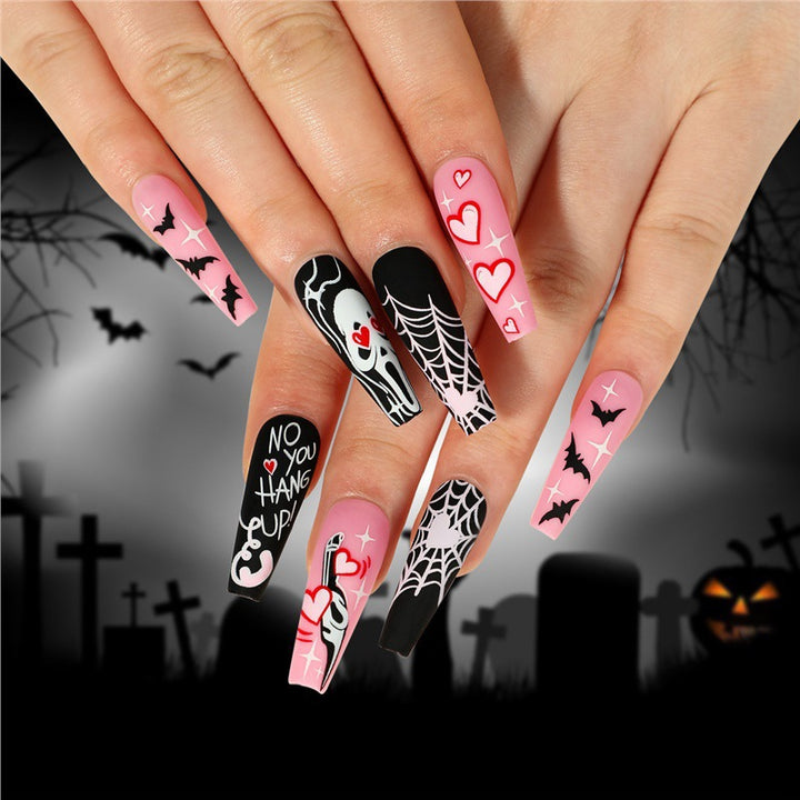 Thematic Halloween Press-On Nail Set Bowlift