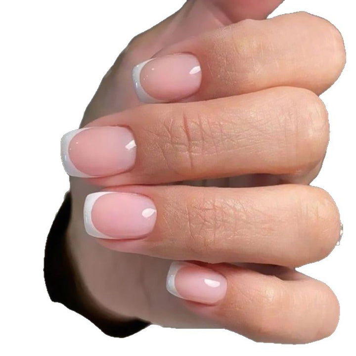 French Tip Press-On Nail Art Bowlift