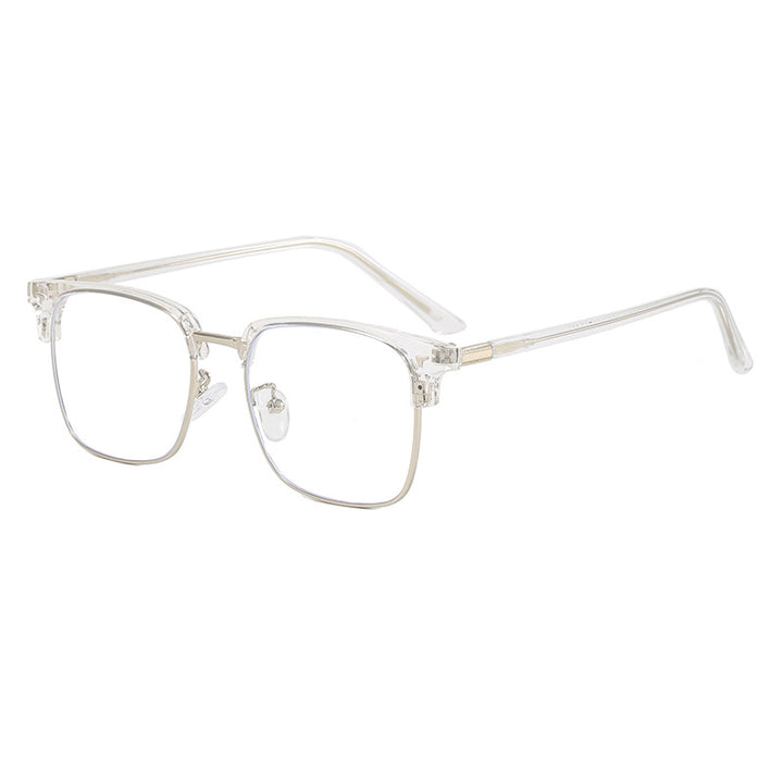 Ladies elegant square glasses with lightweight metal frame Bowlift
