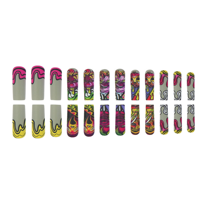 Artistic Press-On Nail Designs Bowlift