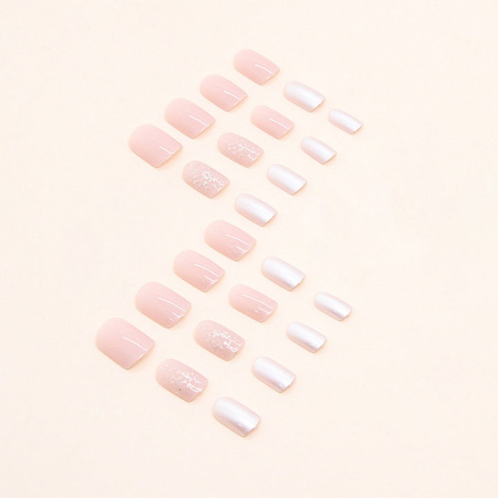 Elegant Glossy Press-On Nail Set Bowlift