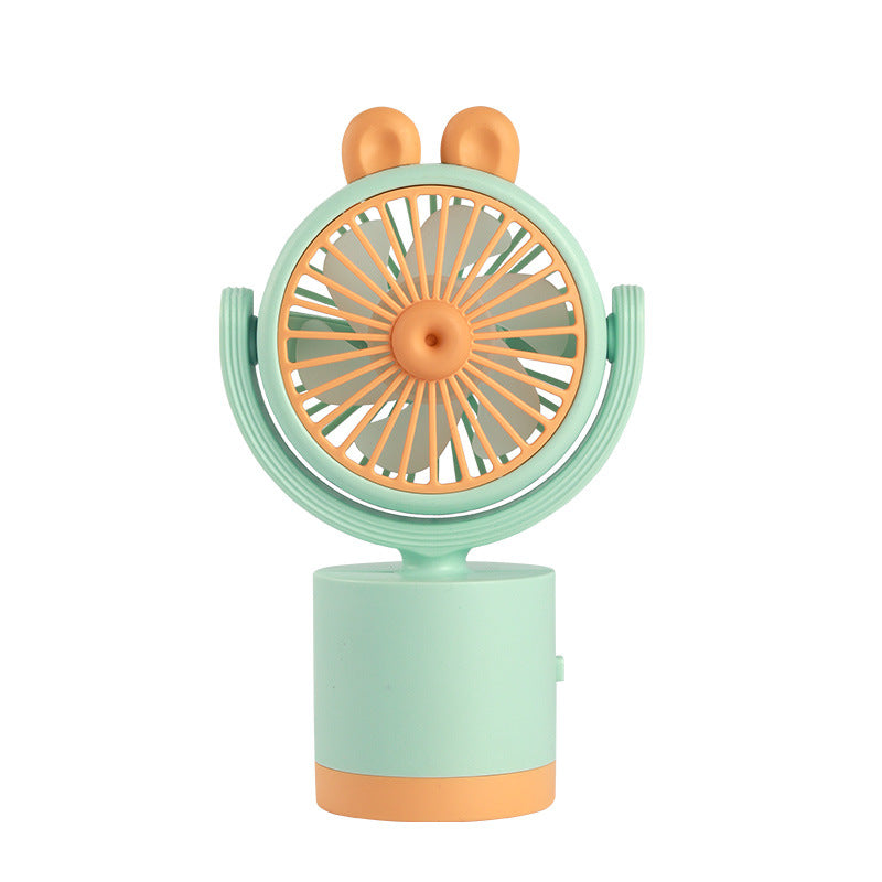 Women's portable handheld fan with cute animal design and ergonomic grip design Bowlift