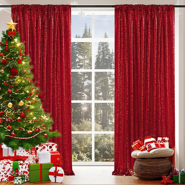 Luxurious Shimmering Window Drapes