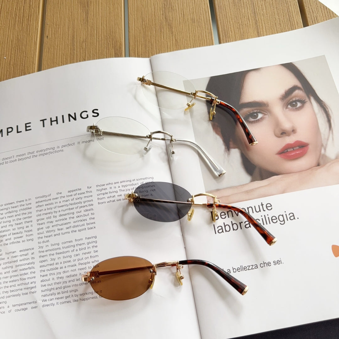 Modern Round Frame Eyeglasses Bowlift