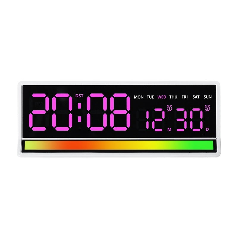 Digital alarm clock with clear LED display and date display Bowlift