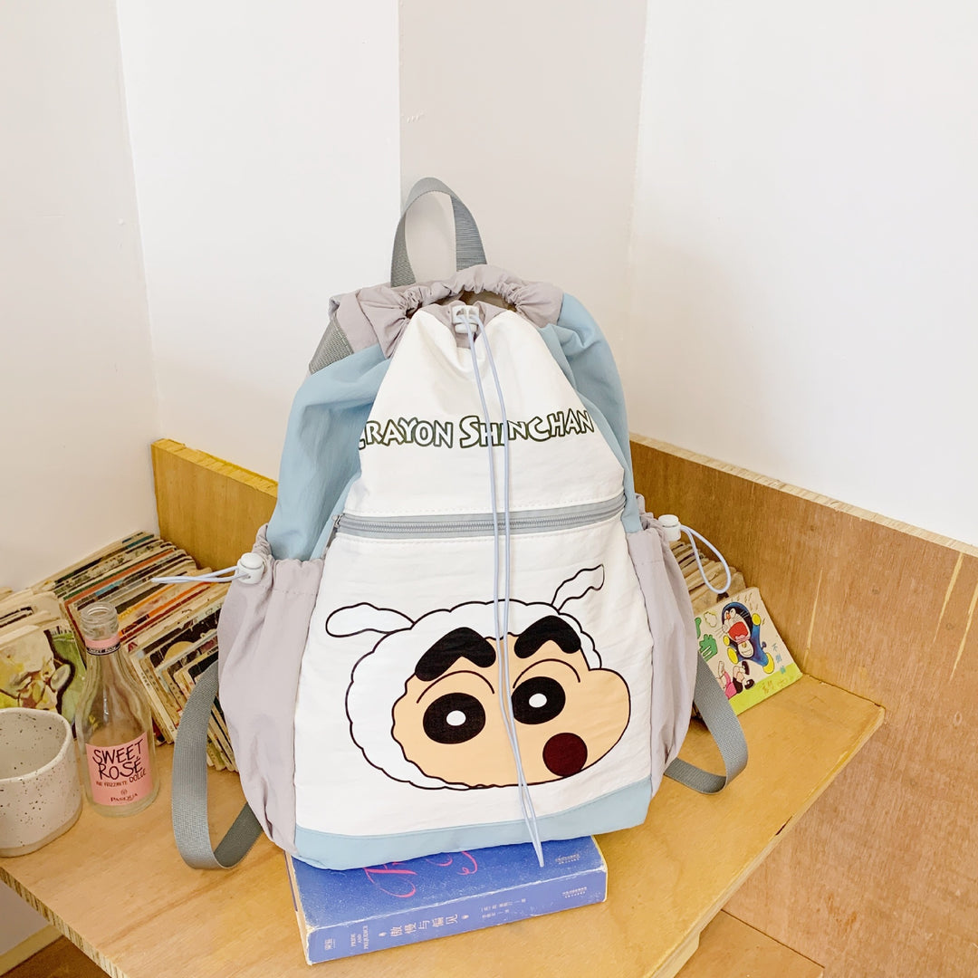 Cartoon Character Drawstring Backpack Bowlift