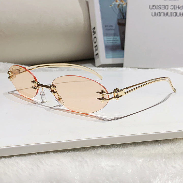 Women's elegant metal glasses with filigree design Bowlift