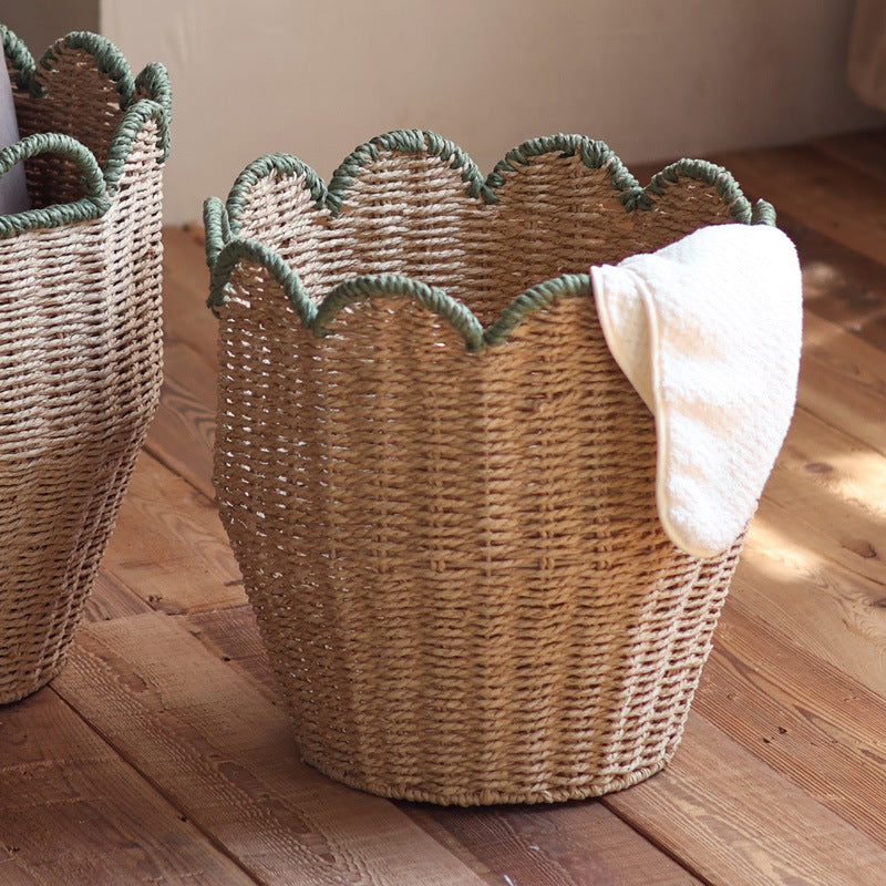 Stylish storage basket with wave edge Bowlift