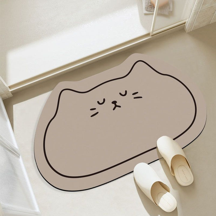 Cat Shaped Bath Mat for Home