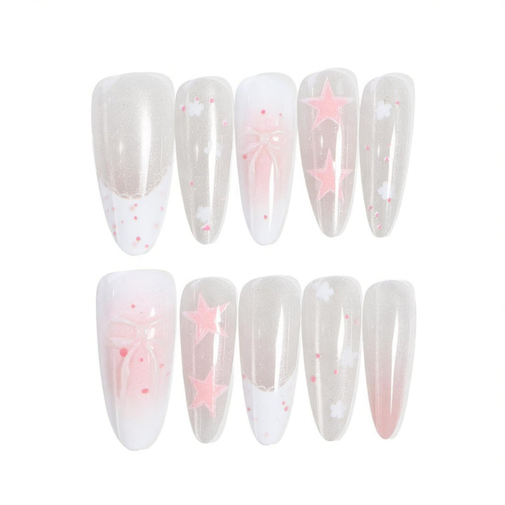 Premium Press-On Nail Art Set Bowlift