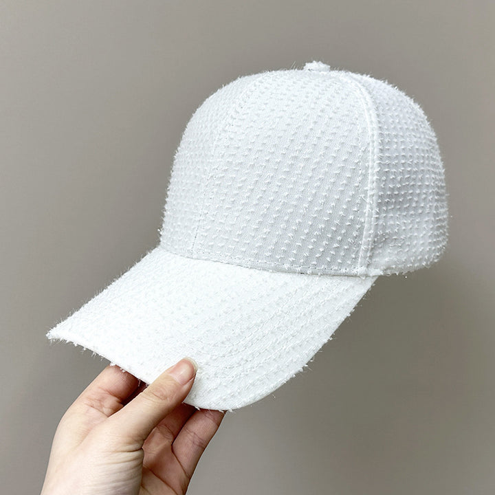Women's Textured Fabric Baseball Cap Bowlift 1784083631