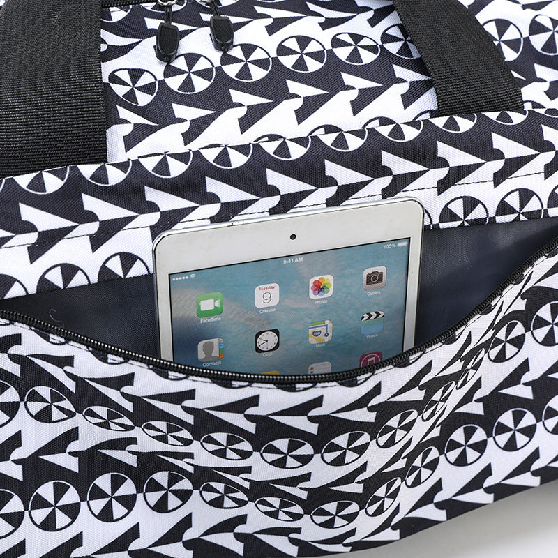 Stylish Patterned Weekend Duffle Bag Bowlift