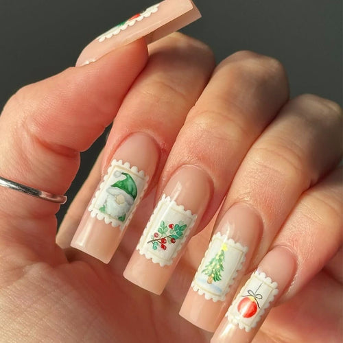 Festive Illustration Nail Art Design Bowlift