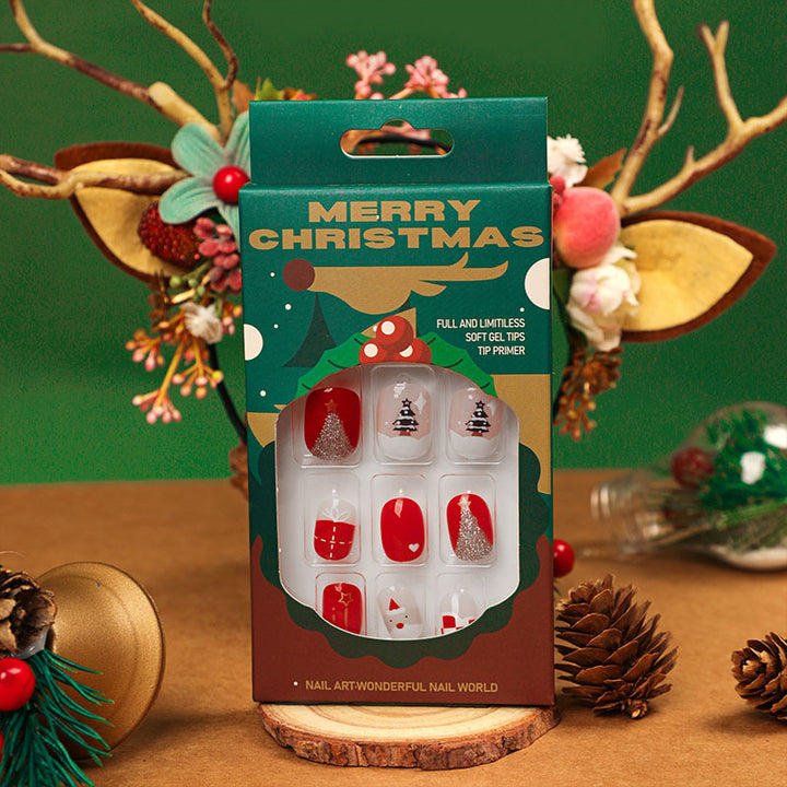 Festive nail art with Christmas motifs Bowlift