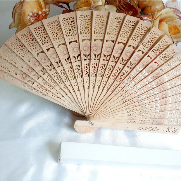 Women's fan made of high-quality filigree plastic with exquisite pattern design Bowlift