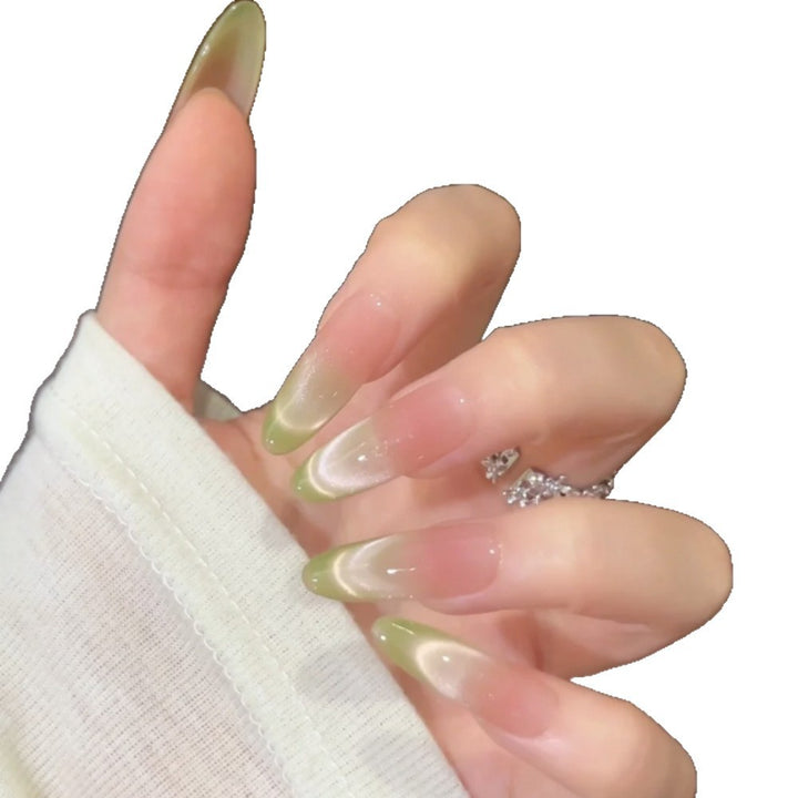 Ombre Almond-Shaped Press-On Nail Set Bowlift