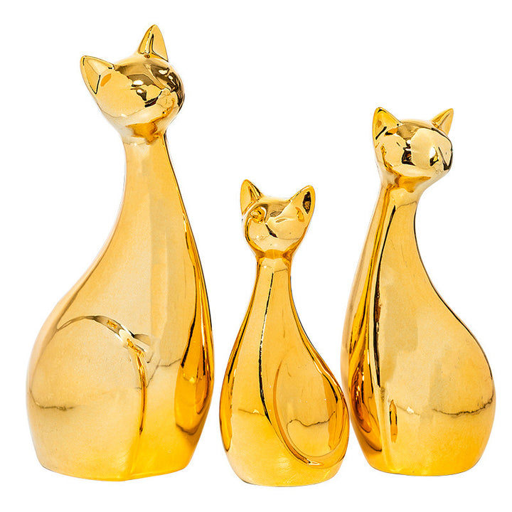 Decorative Ceramic Cat Bowlift