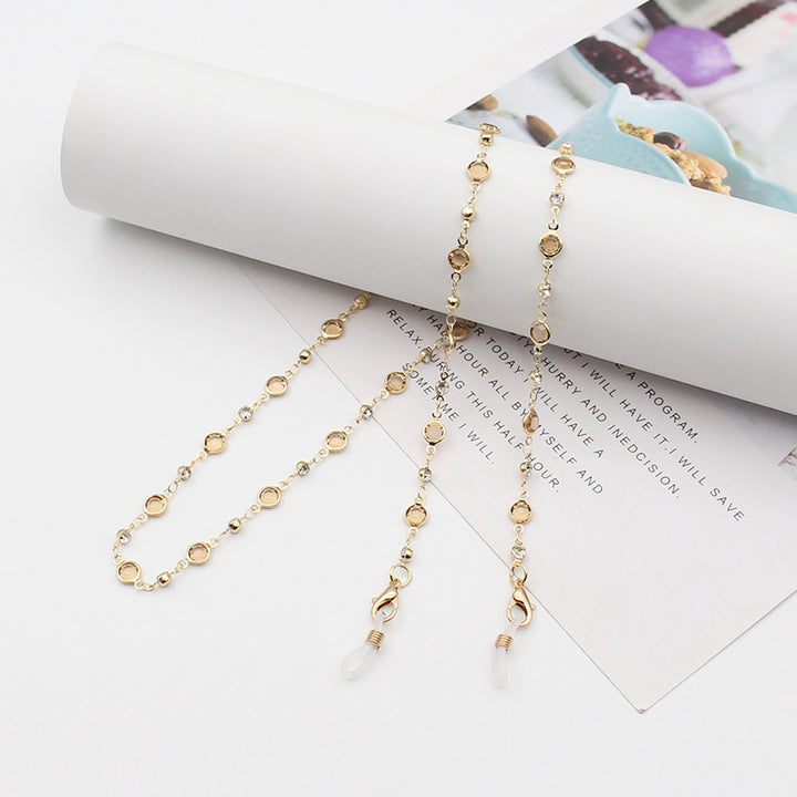 Stylish Gemstone-Linked Eyewear Chain Bowlift