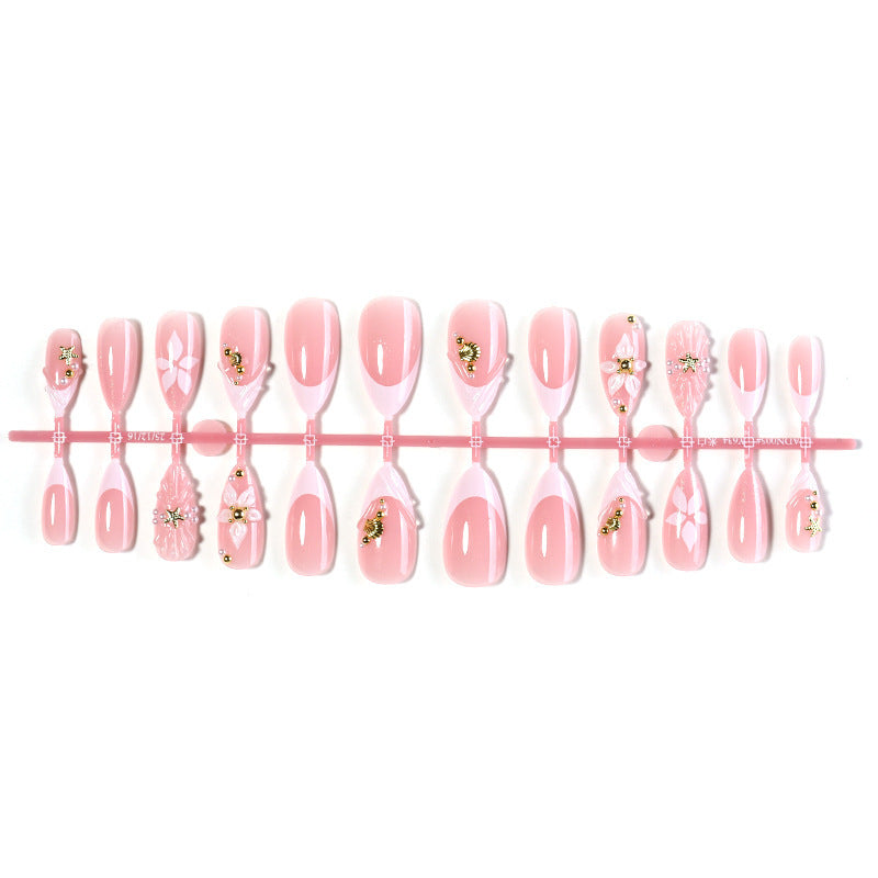 Creative Nail Art Set with Floral and Elegant Accents Bowlift
