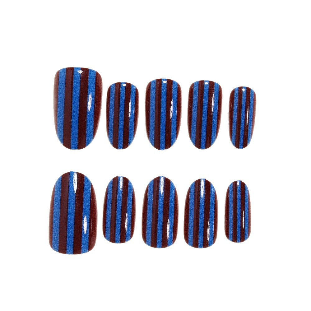 Stylish Striped Nail Wraps Bowlift