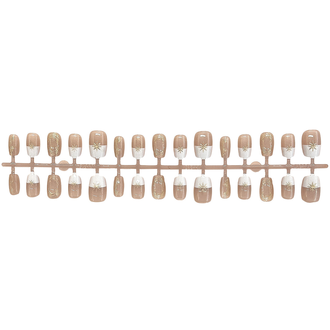 Elegant Press-On Nail Set Bowlift