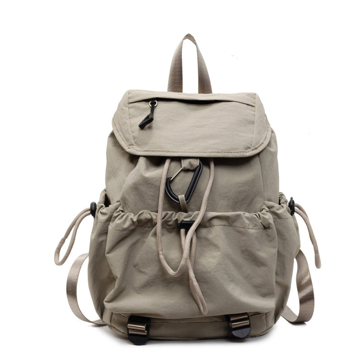 Leisure backpack with elastic drawstring and practical side pockets Bowlift