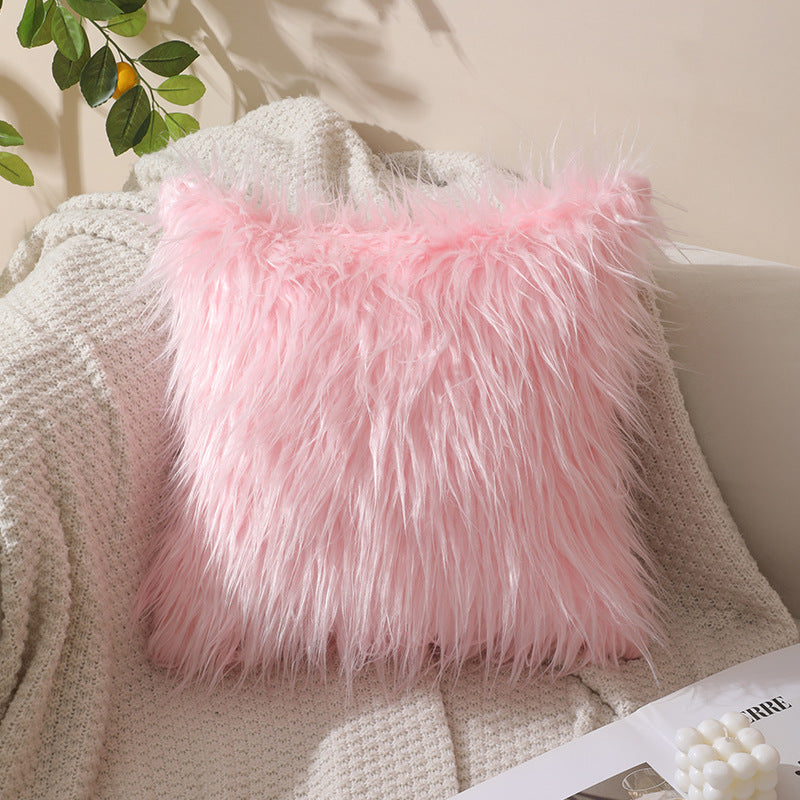 Textured Plush Accent Cushion