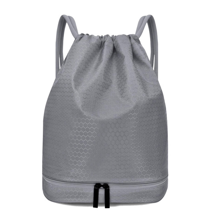 Lightweight Hexagonal Pattern Drawstring Backpack Bowlift
