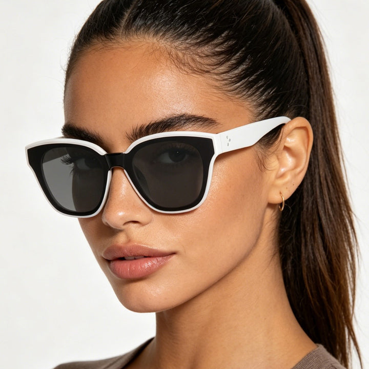 Women's fashionable sunglasses with wide frames and soft lenses Bowlift