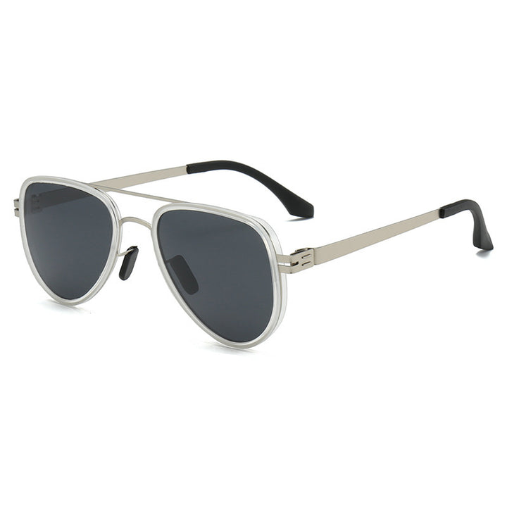 Women Aviator Sunglasses with robust metal frame and polarized lenses Bowlift