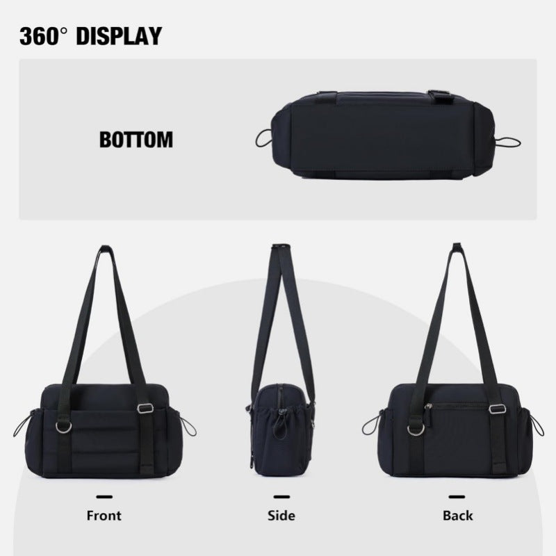 sporty shoulder bag with removable cosmetic bag Bowlift