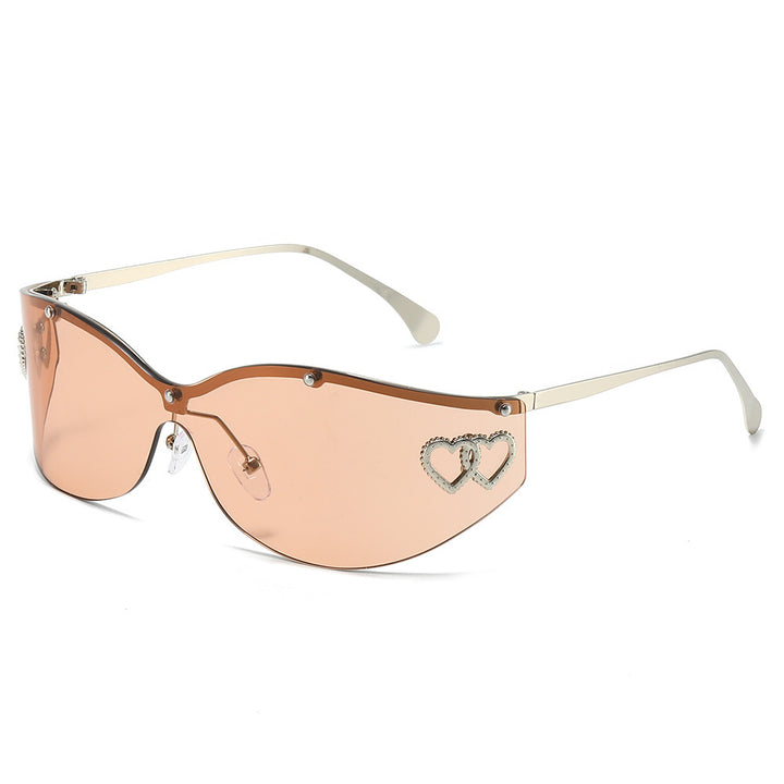 Fashion-Forward Avant-Garde Shield Sunglasses Bowlift