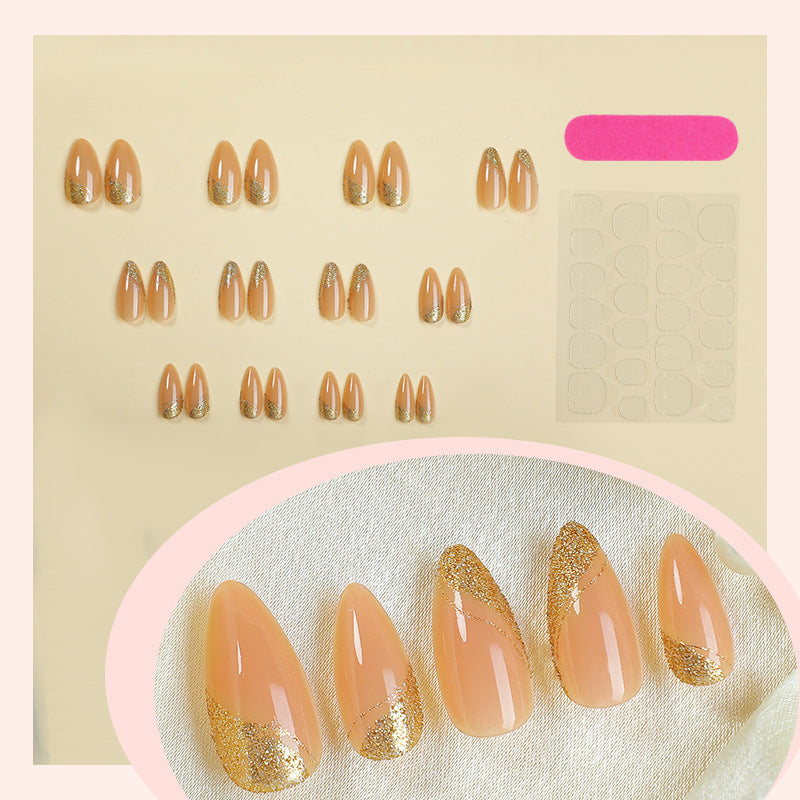 Glittery Press-On Nail Set Bowlift