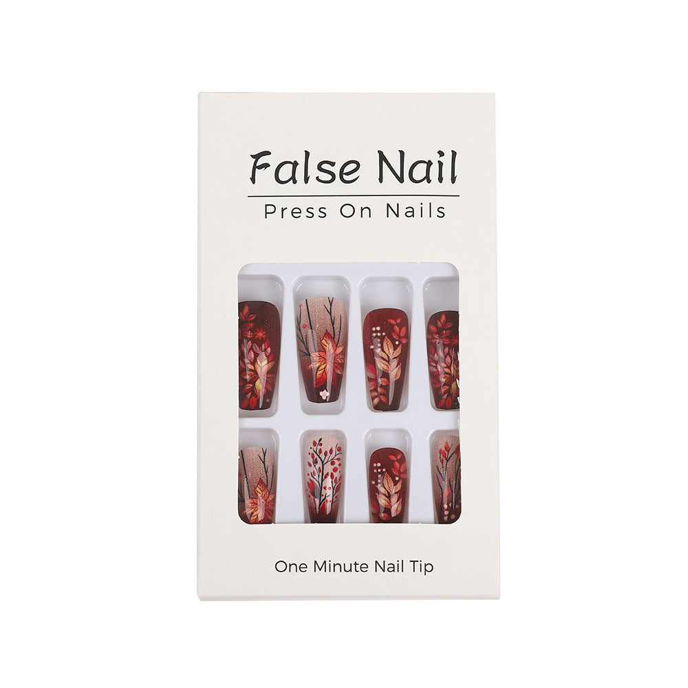 Artificial nails with floral design Bowlift