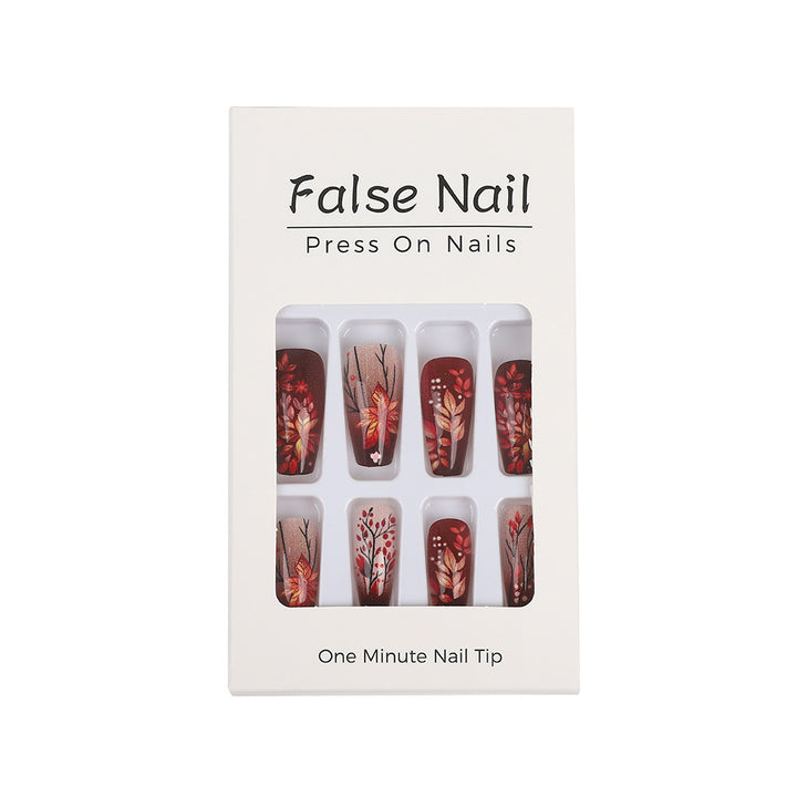 Artificial nails with floral design Bowlift