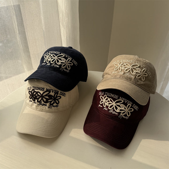 Women's Embroidered Floral Baseball Cap Bowlift 1783922211